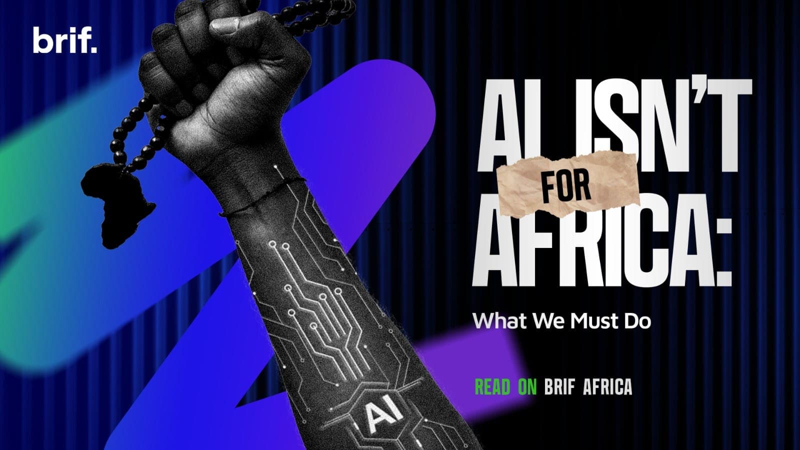 Image of An African hand With AI